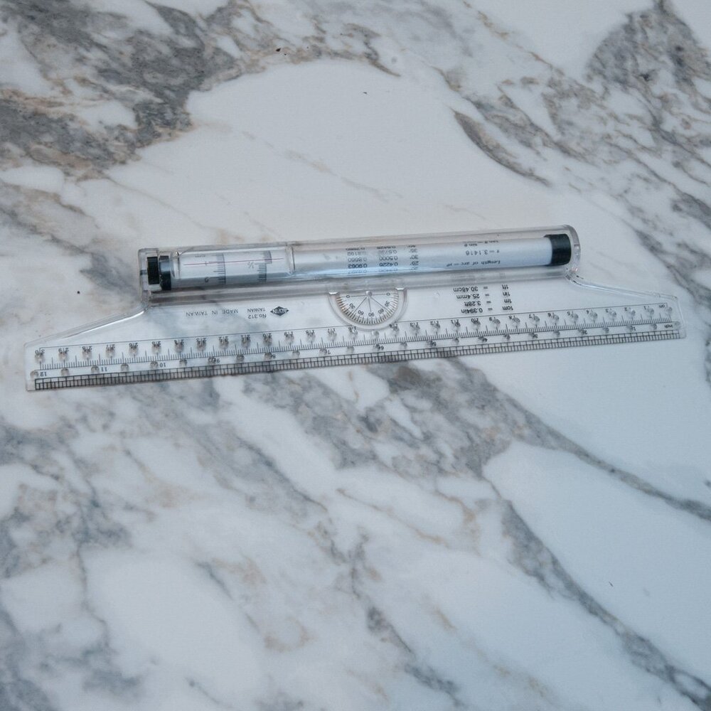 ALVIN Rolling Parallel Ruler, 12 Inch, Model 312 - Picture 2 of 2